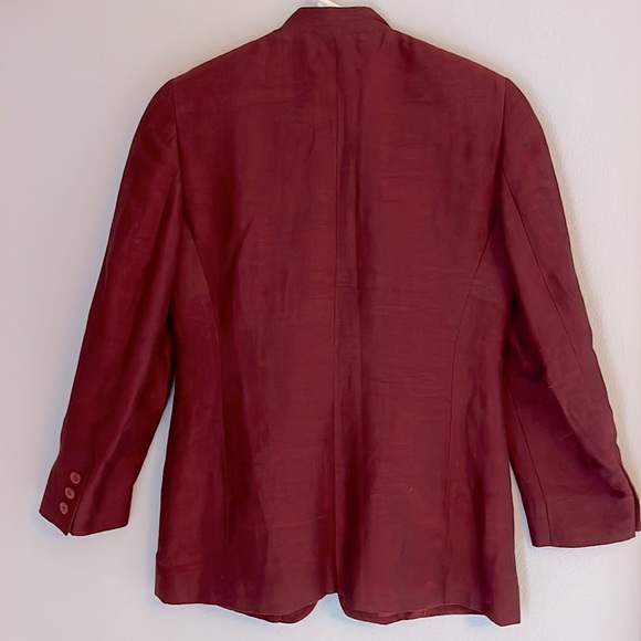 Liz Claiborne linen standing collar jacket - Picture 2 of 10